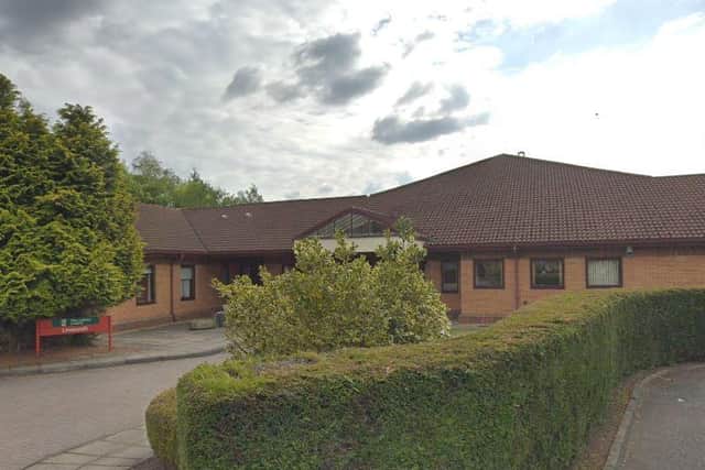 Windows were smashed and offenders gained entry to the admin area of Limecroft Residential Home, Livingston. Pic: Google