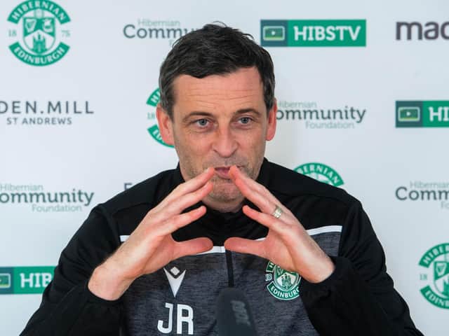 Jack Ross has had his say over the venue for Hibs' semi-final against Hearts