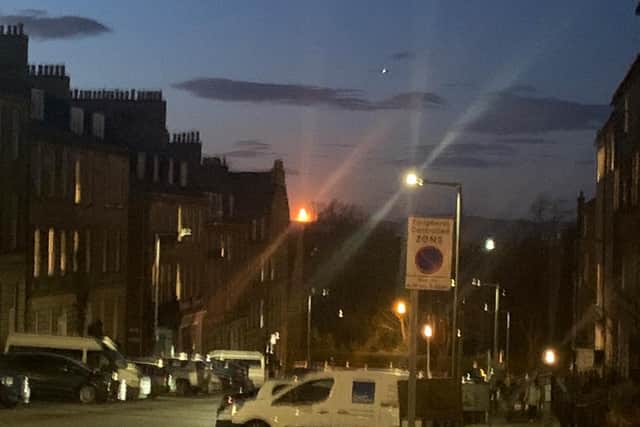 Nathan Sparling took this shot of the flaring from Edinburgh on Tuesday evening.