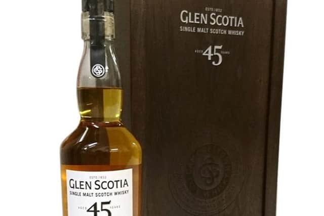 The rare bottle of Glen Scotia 45yo with bottle number 097 of 150 was stolen.