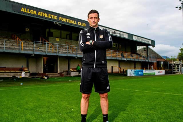 Jack Ross during his time in charge of Alloa Athletic. Picture: SNS