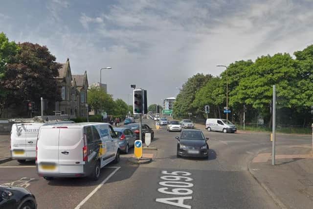 The collision happened at Craigmillar crossroads. Pic: Google Street View.