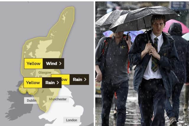 Edinburgh hour-by-hour weather: Heavy rain set to batter region as yellow warning for wind comes into place