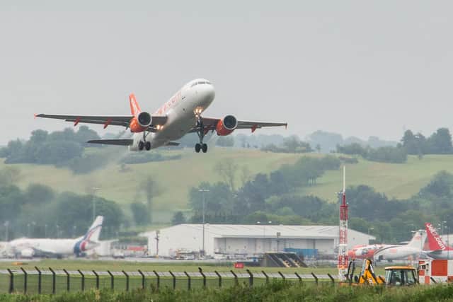 A drunk thug who caused an aircraft to be diverted to Edinburgh Airport after he began 'eating'his mobile phone is facing a jail sentence. Pic: Ian Georgeson