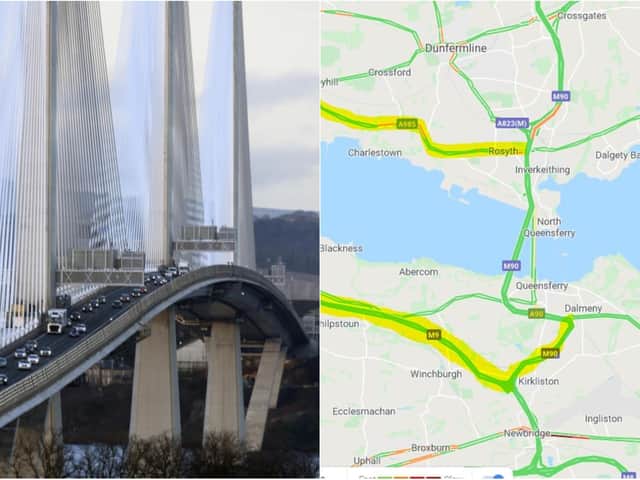 Diversions have been put in place. Pic: Traffic Scotland
