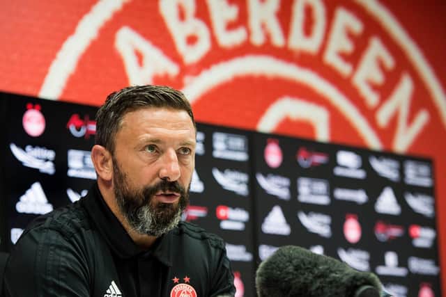 Derek McInnes believes Hearts and Hibs wish they could be in Aberdeen's position. Picture: SNS