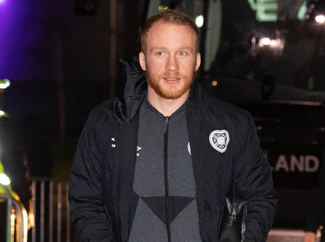 Hearts striker Liam Boyce has not trained this week
