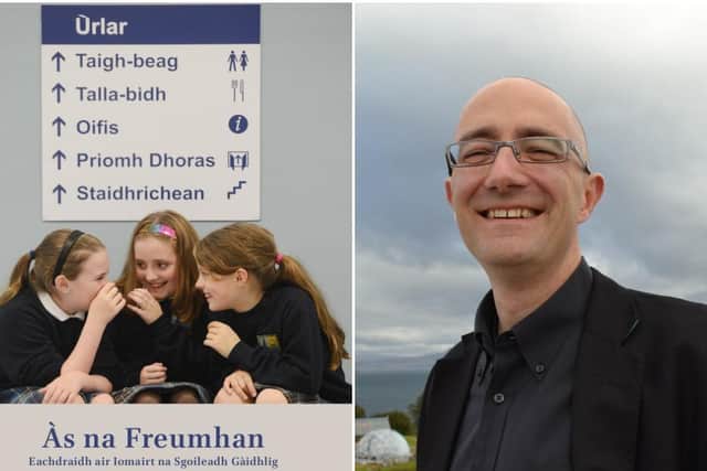 Tim Armstrong (pictured right) launches book about Edinburgh's fight for Gaelic school  picture: supplied