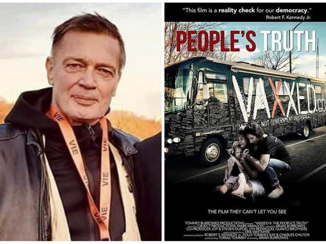 A documentary that questions the safety of vaccinations featuring discredited physician Dr Andrew Wakefield (left) is set for a secret screening in Edinburgh this weekend