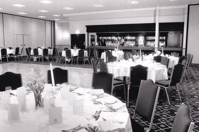 Pictured in June 1992 the banqueting suite at Elland Road has already catered for 5,000 people despite only being open for 12 weeks.