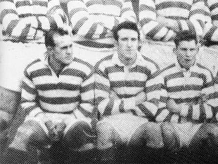 Rees Thomas (left) won the Lance Todd Trophy in 1958