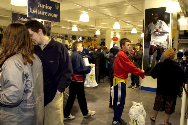 Leeds United opened a new superstore on Albion Street in Leeds city centre.