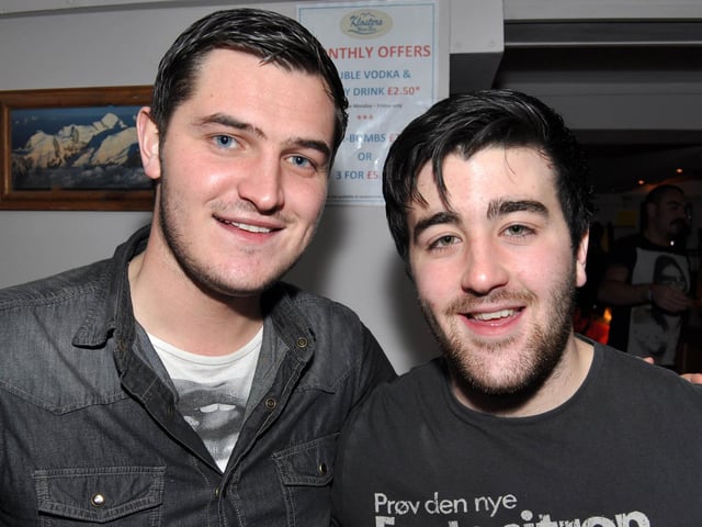 Tom and Adam, in 2012.