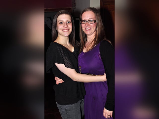 Leanne and Sarah, in 2012.