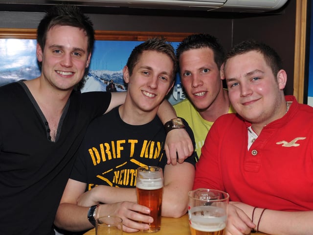 Nicky, Jake, Callum and Chris, in 2011.