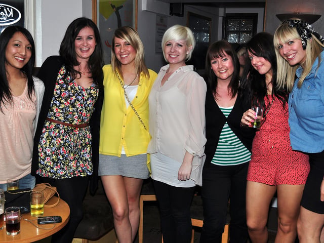 Su-Ann, Laura, Gemma, Abbie, Susan, Harriet and Jess, in 2011.