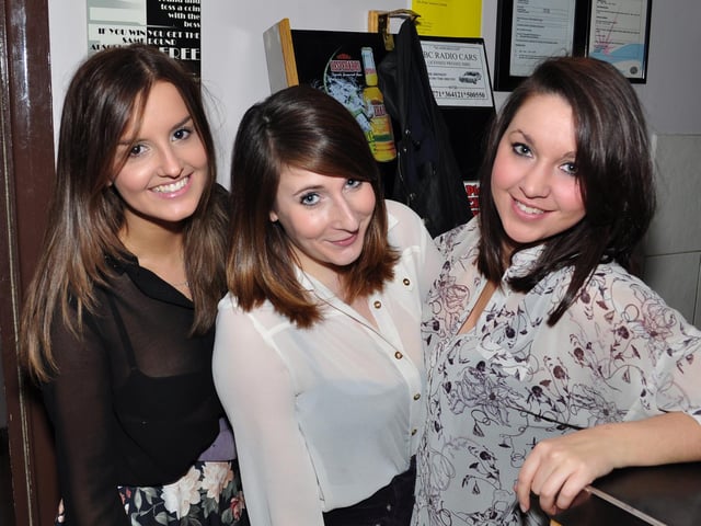 Frankie, Laura and Hannah, in 2012.