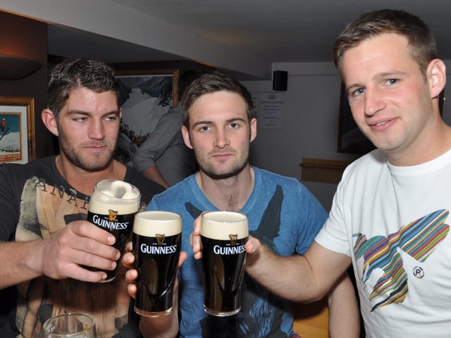 David, Nick and Jamie, in 2012.