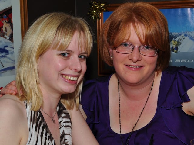Claire and Rachel, in 2012.