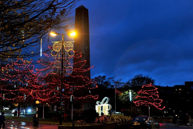A variety of light installations and displays have been put up around Harrogate town centre.