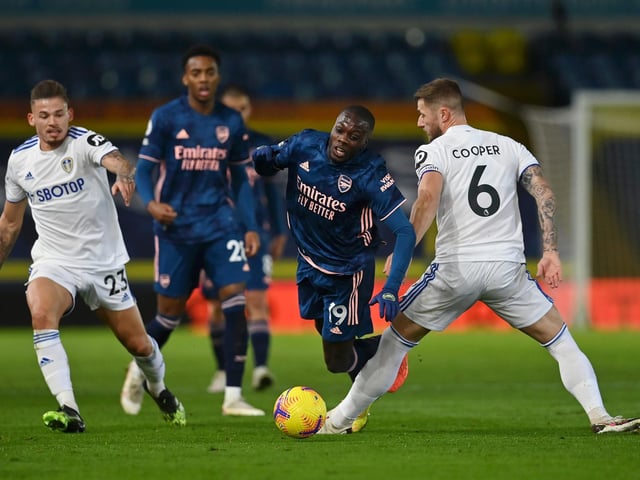 7 - A couple of scary moments aside, when pace or a clever ball left Leeds exposed, he kept the defence organised, showed physicality and awareness. Well beaten late on when he took a yellow. Photo by Paul Ellis - Pool/Getty Images.