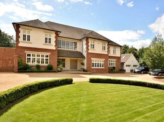 This detached home sits in Sandmoor Drive in Alwoodley. It has six double bedrooms, each with own bathroom and has three formal reception rooms. Each room as floor to ceiling French doors leading onto the south facing rear garden.