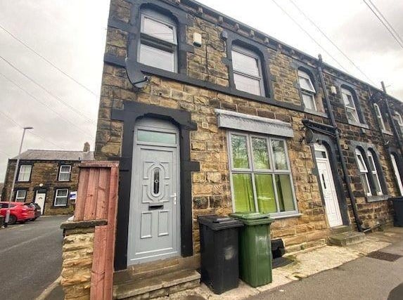 This end terrace house is in Britannia Road in Morley. It has one bedroom and bathroom. The kitchen is in the lower ground level. It is on the market for £69,995 with Your Move.