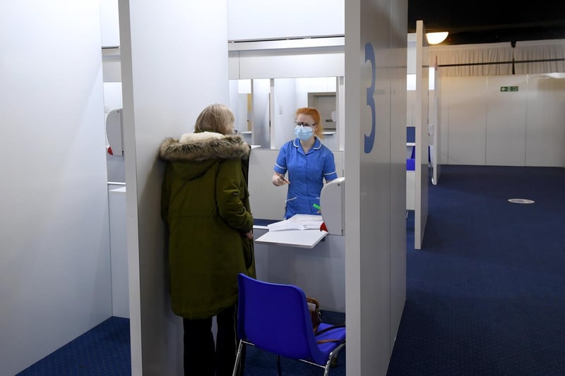 The venue, which has previously been used for parties and functions, was transformed into a vaccination centre over the course of a few weeks
