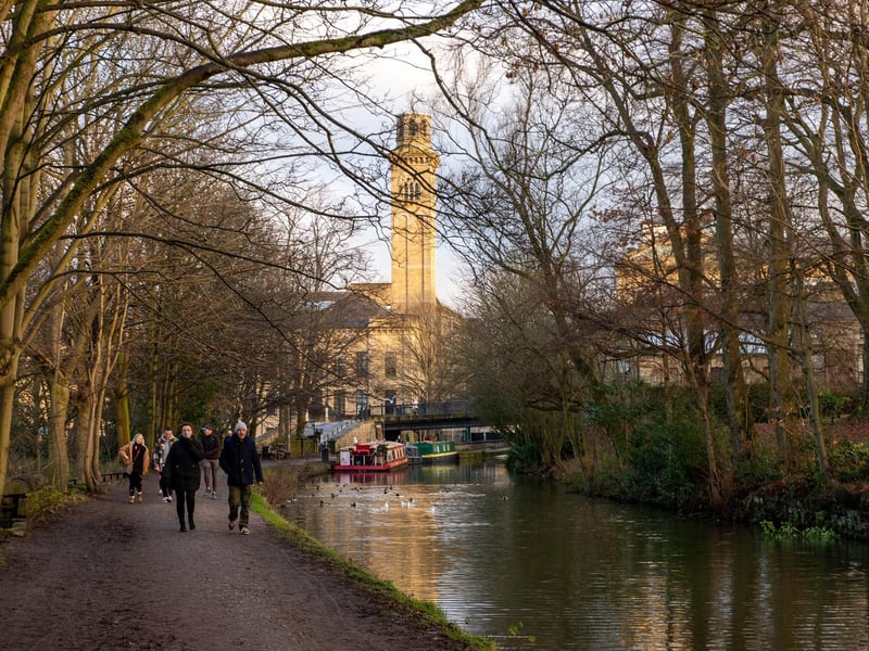 The village of Saltaire is bursting with history. It was built by Sir Titus Salt in 1851 as a Victorian model village which surrounded the Salt's Mill textile mill.The Grade II listed building is now a thriving art gallery, with shops and a delicious cafe. The UNESCO World Heritage Site sits on the River Aire and Leeds and Liverpool canal and has great independent shops, pubs and restaurants. It takes 21 minutes on a direct train to get to Leeds Station and 38 minutes to drive via Bradford.