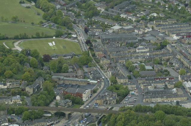 Looking over Todmorden back in 2003.