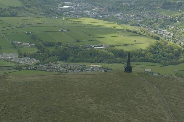 From Stoodley Pike looking over Todmorden back in 2003.