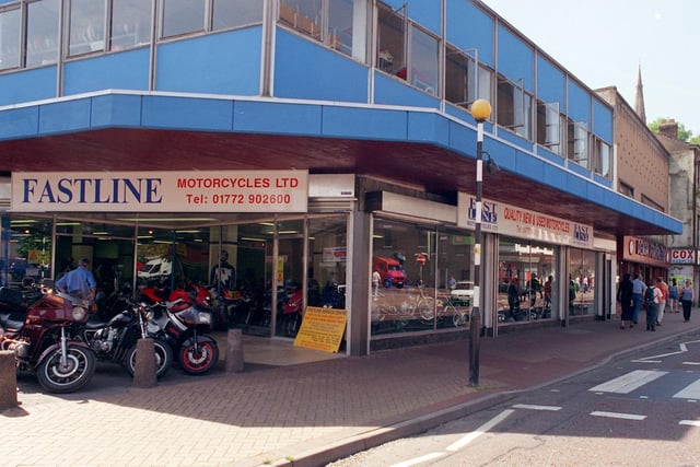 Superbikes showroom Fastline Motorcycles Ltd. This was earmarked as a possible location for the new bus station when the Tithebarn project was in full throttle