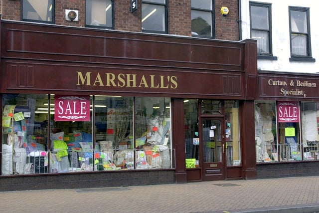 Popular with the female population of Preston was Marshall's on Church Street - purveyors of curtains and bed linen. At one time Church Street was full of shops like haberdasheries and Marshall's