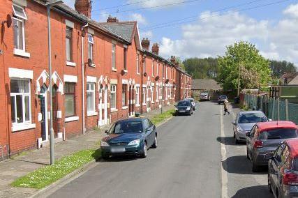 Average sale price of £81,166. One end links to Wesley Street, next to Bamber Bridge Methodist Church.