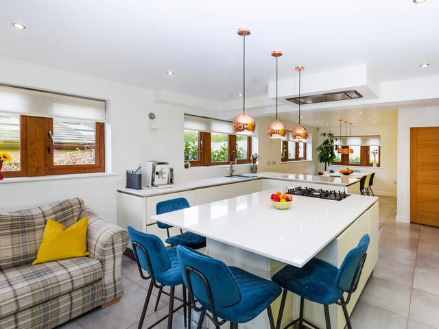 A closer look at the layout of the high spec dining kitchen.