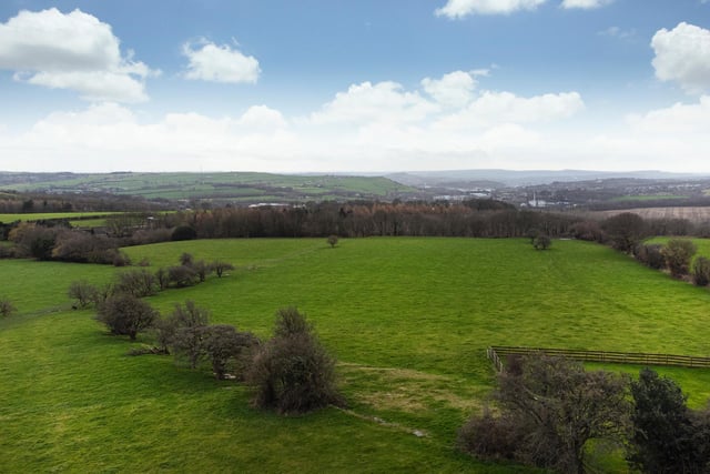 Look across miles of open country from the property and its gardens.