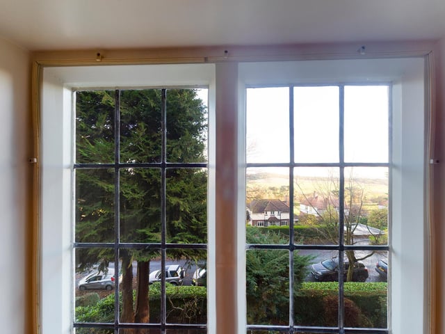One of the lovely views from a window within the property.
