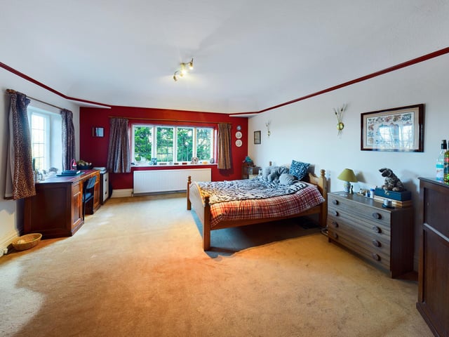 There is plenty of room for free standing furniture of choice within the bedrooms.