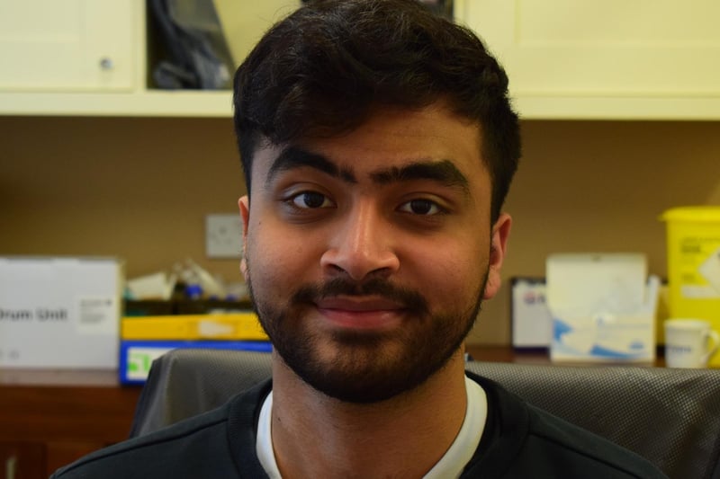 Behram Asfand-E-Yar is a first-year medical student at Manchester University who is being paid to help with the vaccination programme.