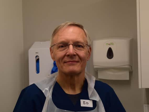 Dr Ed Bylina who retired as a GP at Bankfield Surgery six years ago but has returned to help with the vaccination programme.