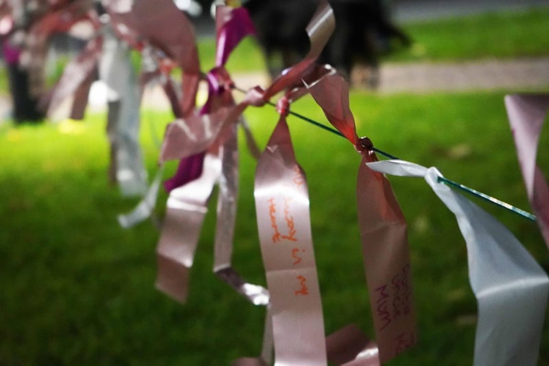 Some of the memory ribbons on display.