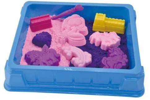 Make shapes in the moulds and build in two different colours of sands - £8