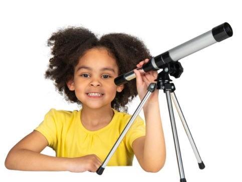 Take a closer look at the world with this 30mm Objective Lens Telescope with Tripod - £9
