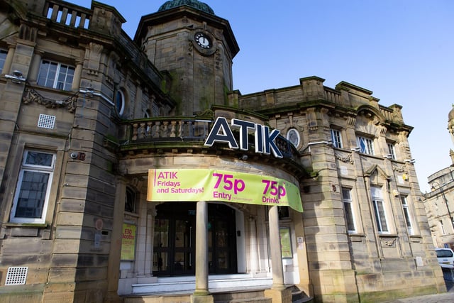 Atik Nightclub in Halifax town centre used to be a former cinema. It is thought to be haunted by the ghost of a projectionist who burned to death during a horror film showing 70 years ago.