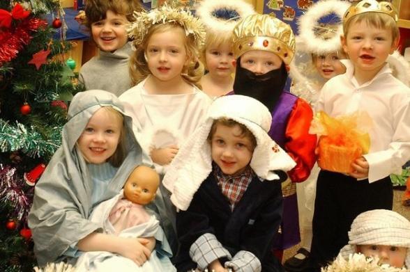 The Nativity at Cliff Pre School, Wakefield, in 2005.
