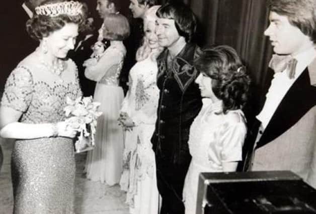 Allan Stewart meets the Queen at Royal Variety Performance