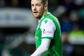 Hibs striker Marc McNulty scored twice as Hibs thumped a young Aberdeen side 6-1 in a closed doors friendly. Pic: SNS