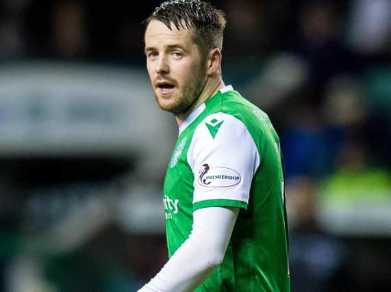 Hibs striker Marc McNulty scored twice as Hibs thumped a young Aberdeen side 6-1 in a closed doors friendly. Pic: SNS