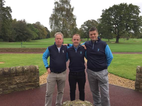 Gordon Milligan, left, teamed up with Connor Scott and John Shepherd when the trio represented the Capital club in the 2017 European Club Trophy in France