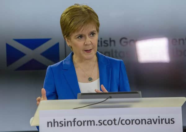 In refraininig from her default setting of attacks on  Westminster, Nicola Sturgeon has been both smart and pragmatic (Picture: Michael Schofield/The Sun/PA Wire)